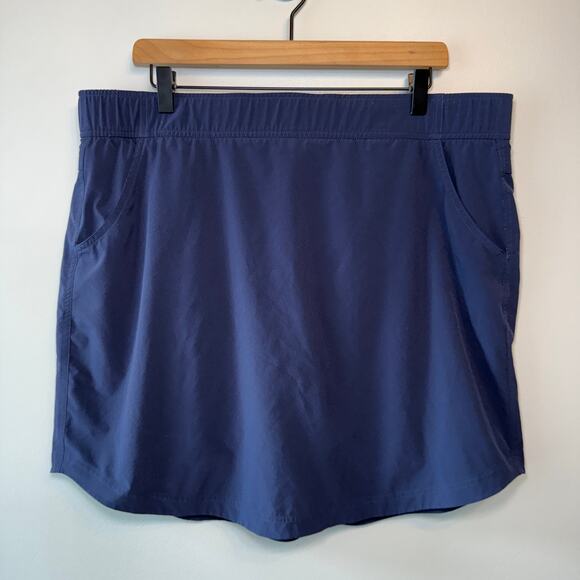 Eddie Bauer Women's Athletic Tennis Skort with Pockets Navy Blue Size X-Large - Picture 1 of 7